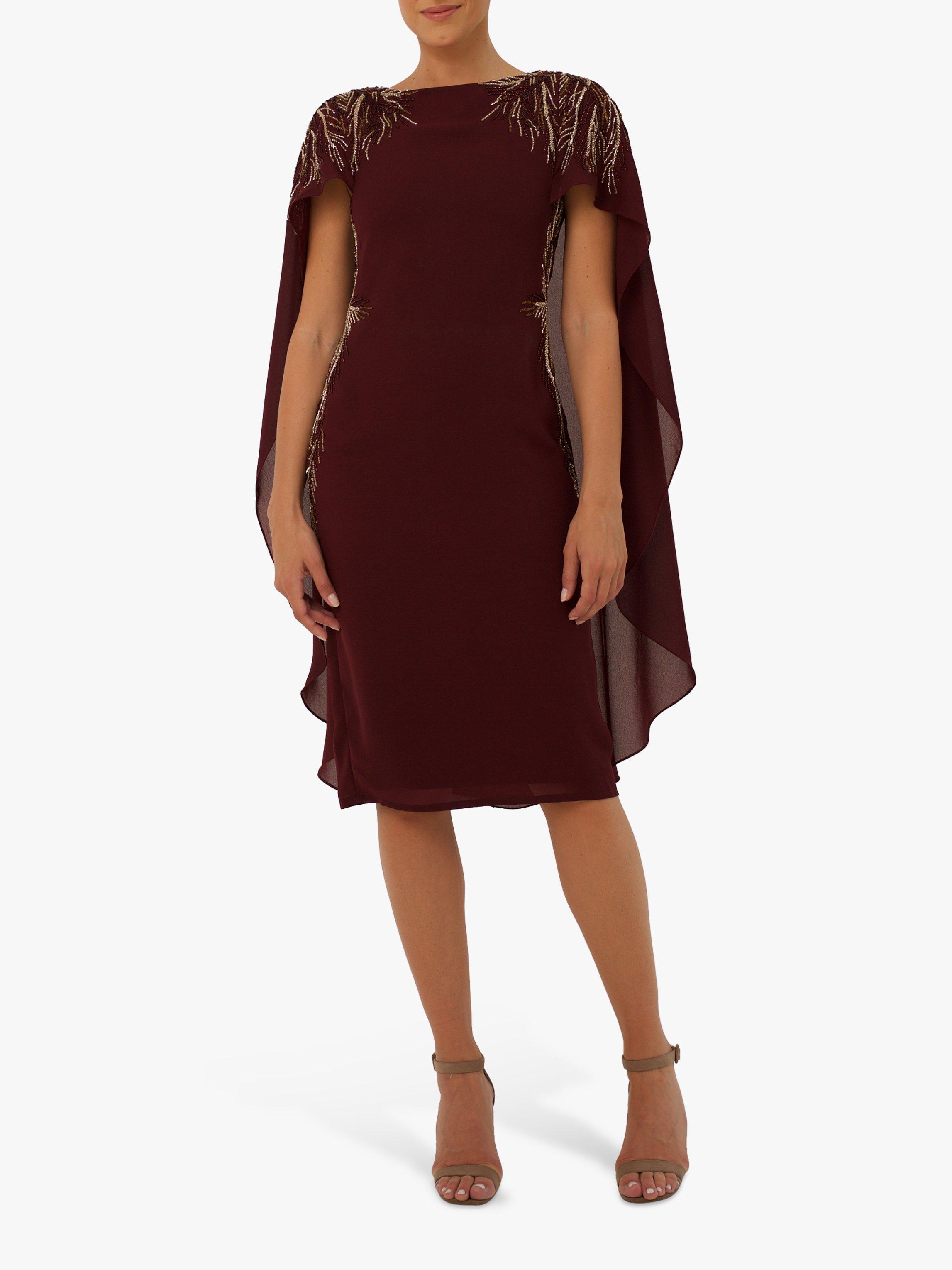 Raishma Eva Sequin Detail Cape Dress