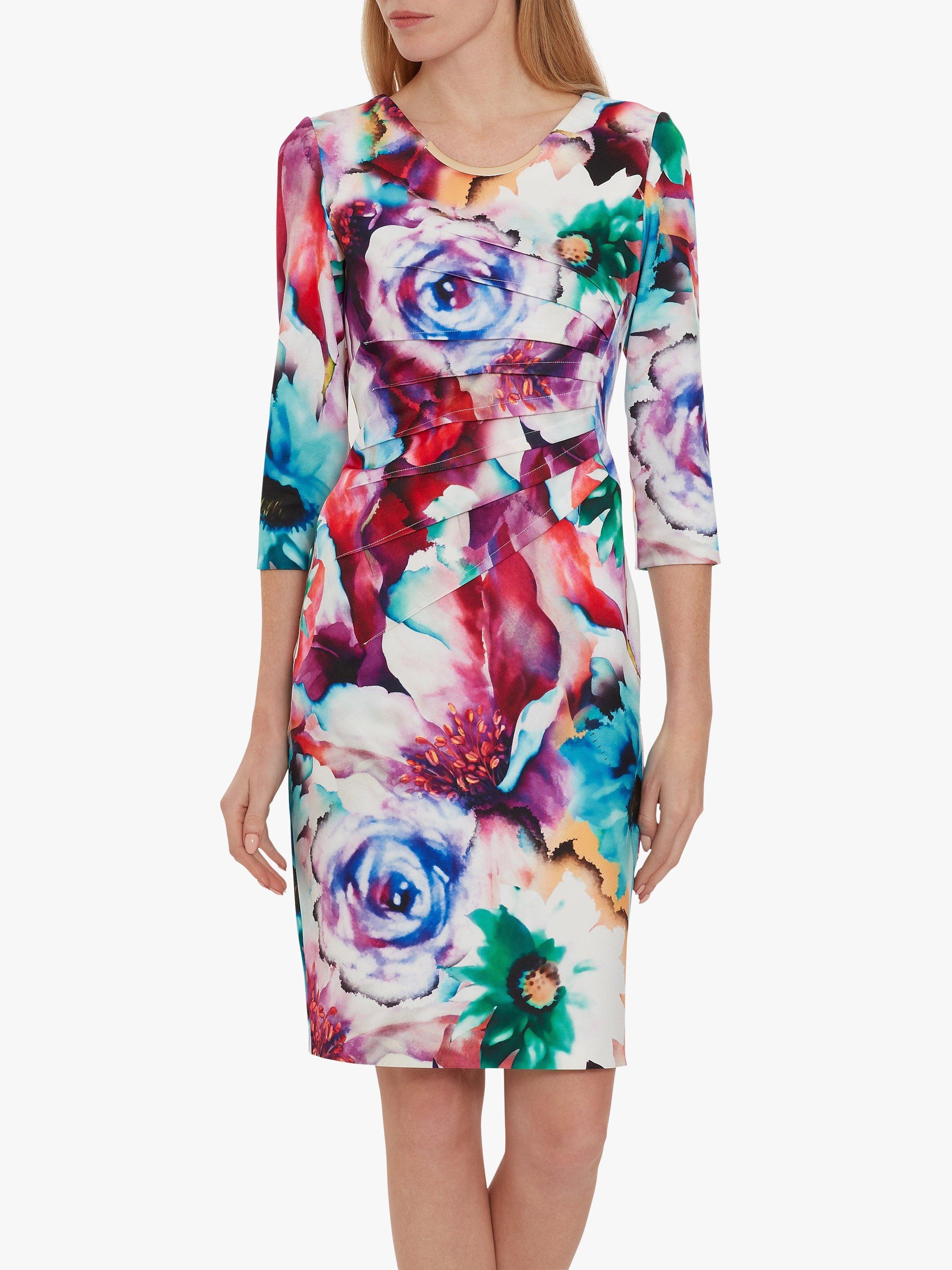 Gina Bacconi Lareina Floral Dress, Multi