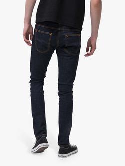 Nudie Jeans Slim Tight Terry Jeans, Rinse Twill - view 2, Rinse Twill