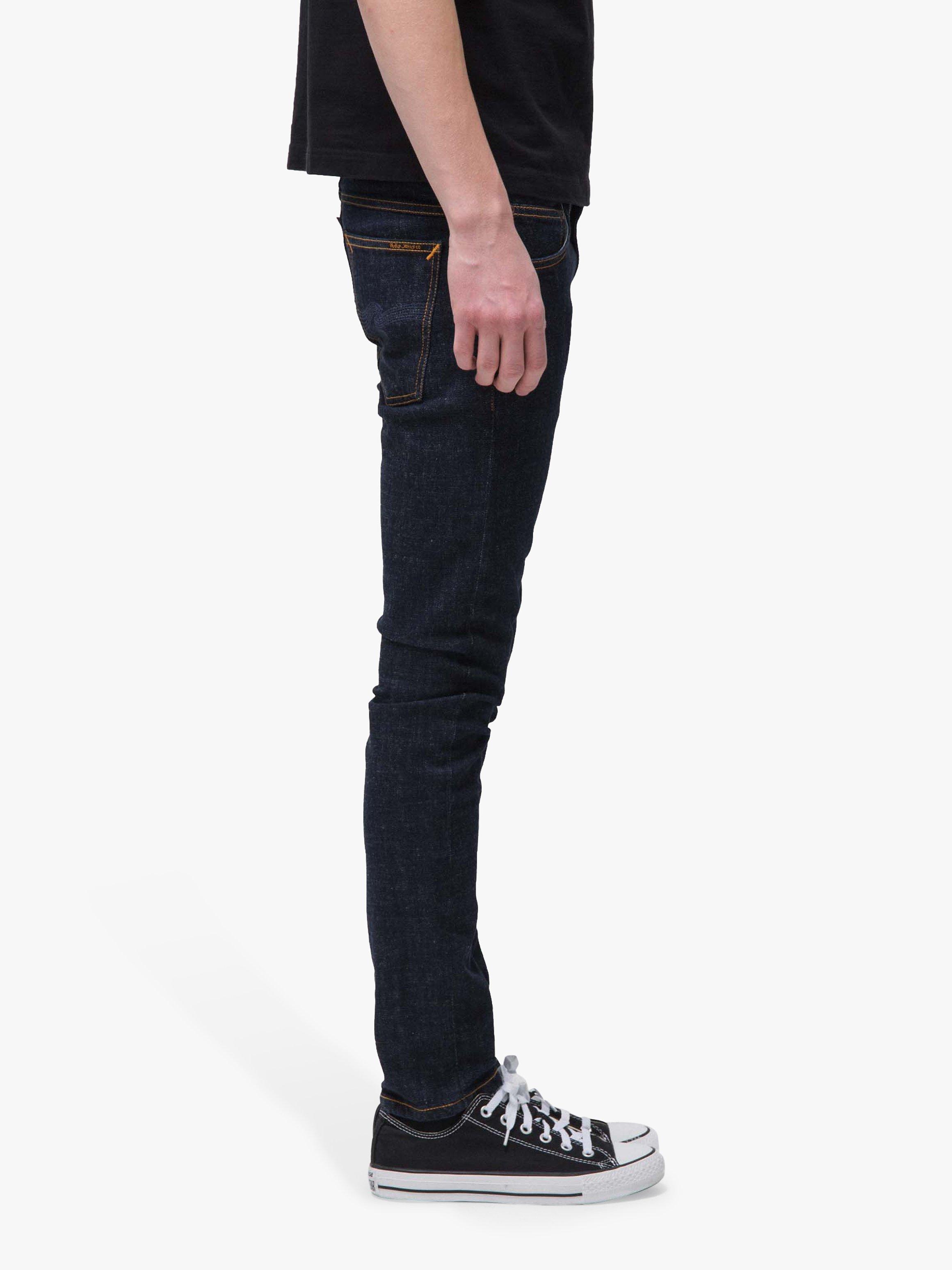 Product image 3 of 5, which shows Nudie Jeans Slim Tight Terry Jeans, Rinse Twill, 30S