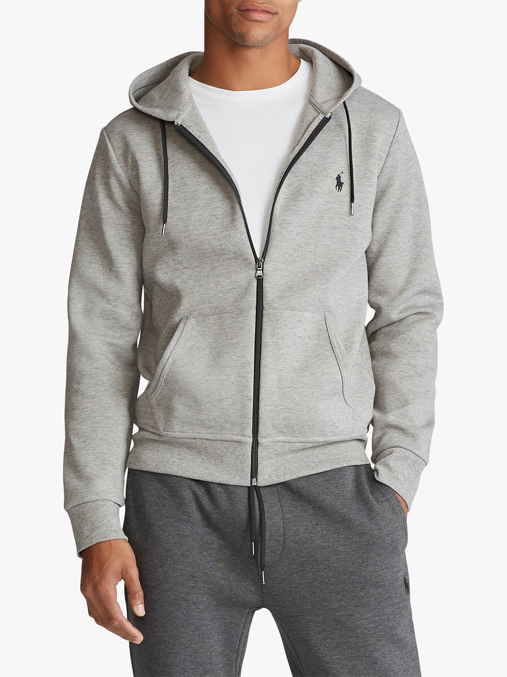 Polo Ralph Lauren Zip Pocket Full Zip Hoodie Battalion Heather