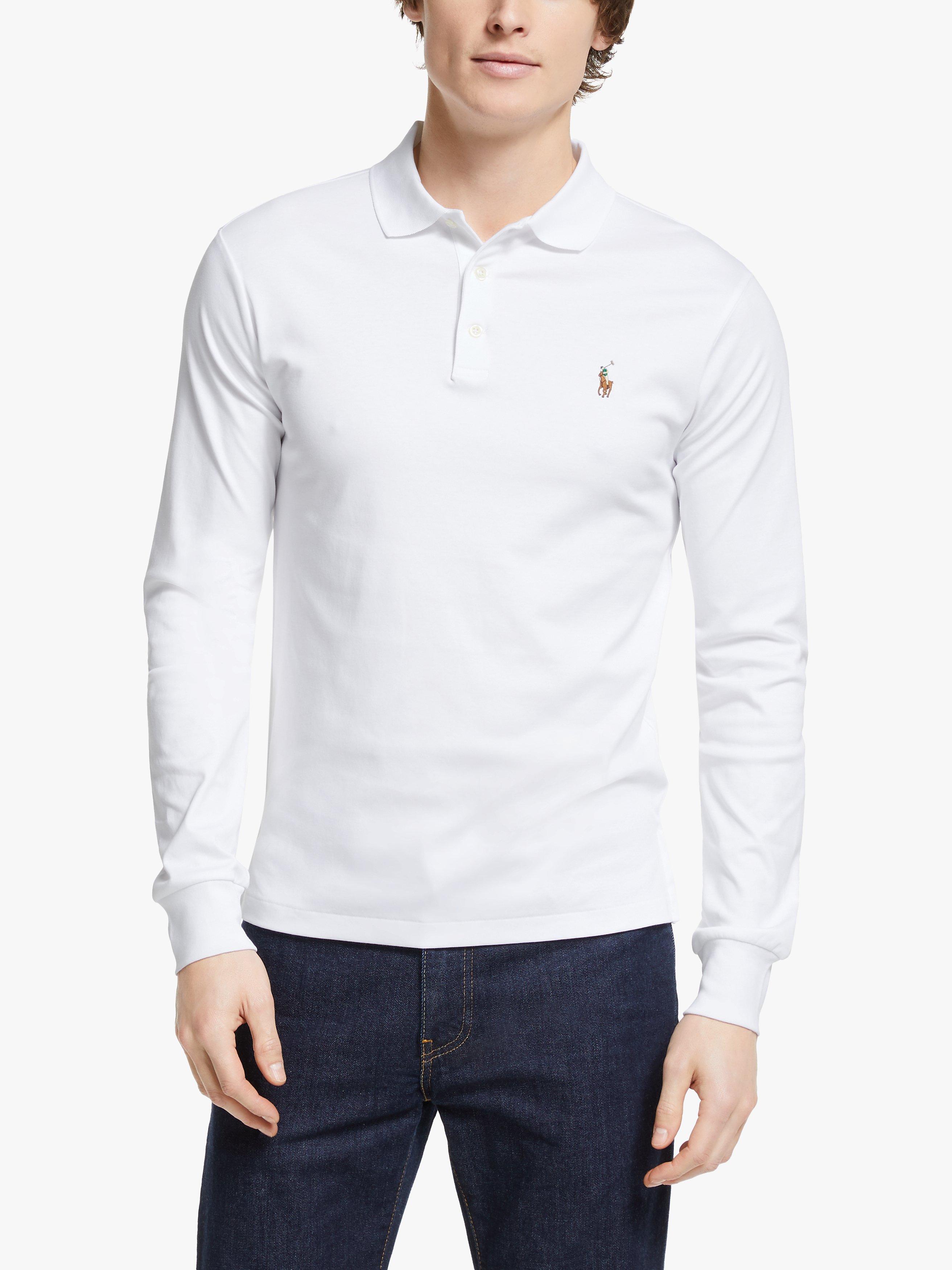 Polo Ralph Lauren Long Sleeve Polo Shirt White