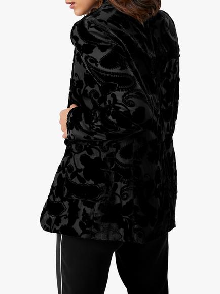Pure Collection Devore Blazer Jacket, Black - view 2, Black