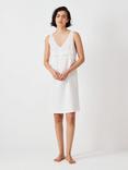 John Lewis Bobbie Embroidered Sleeveless Nightdress, White