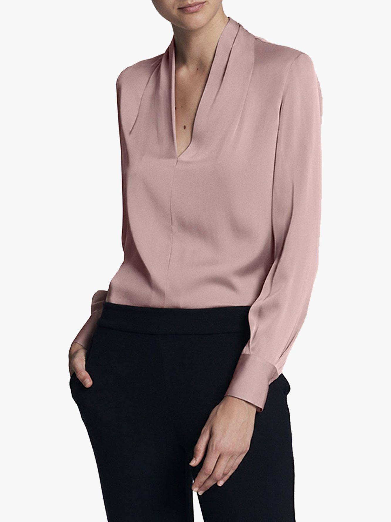 Winser London Stella Silk Blouse, Antique Rose