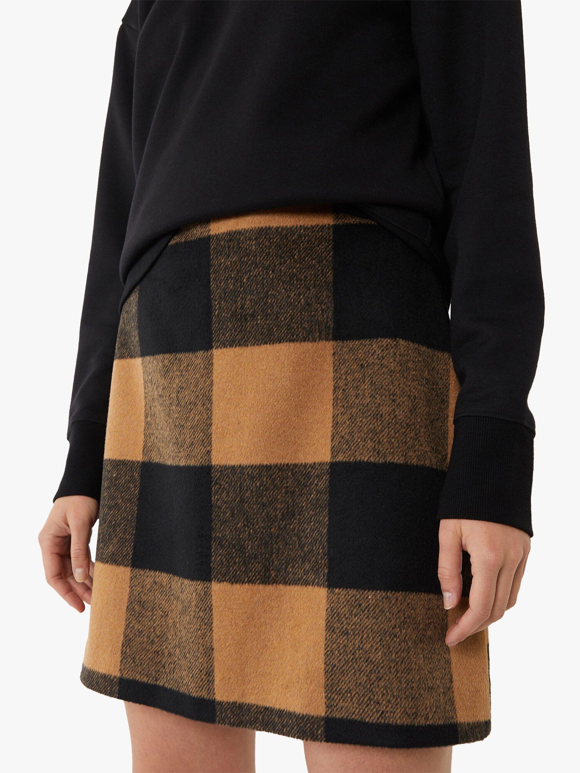 Warehouse Blanket Check Pelmet Skirt, Neutral