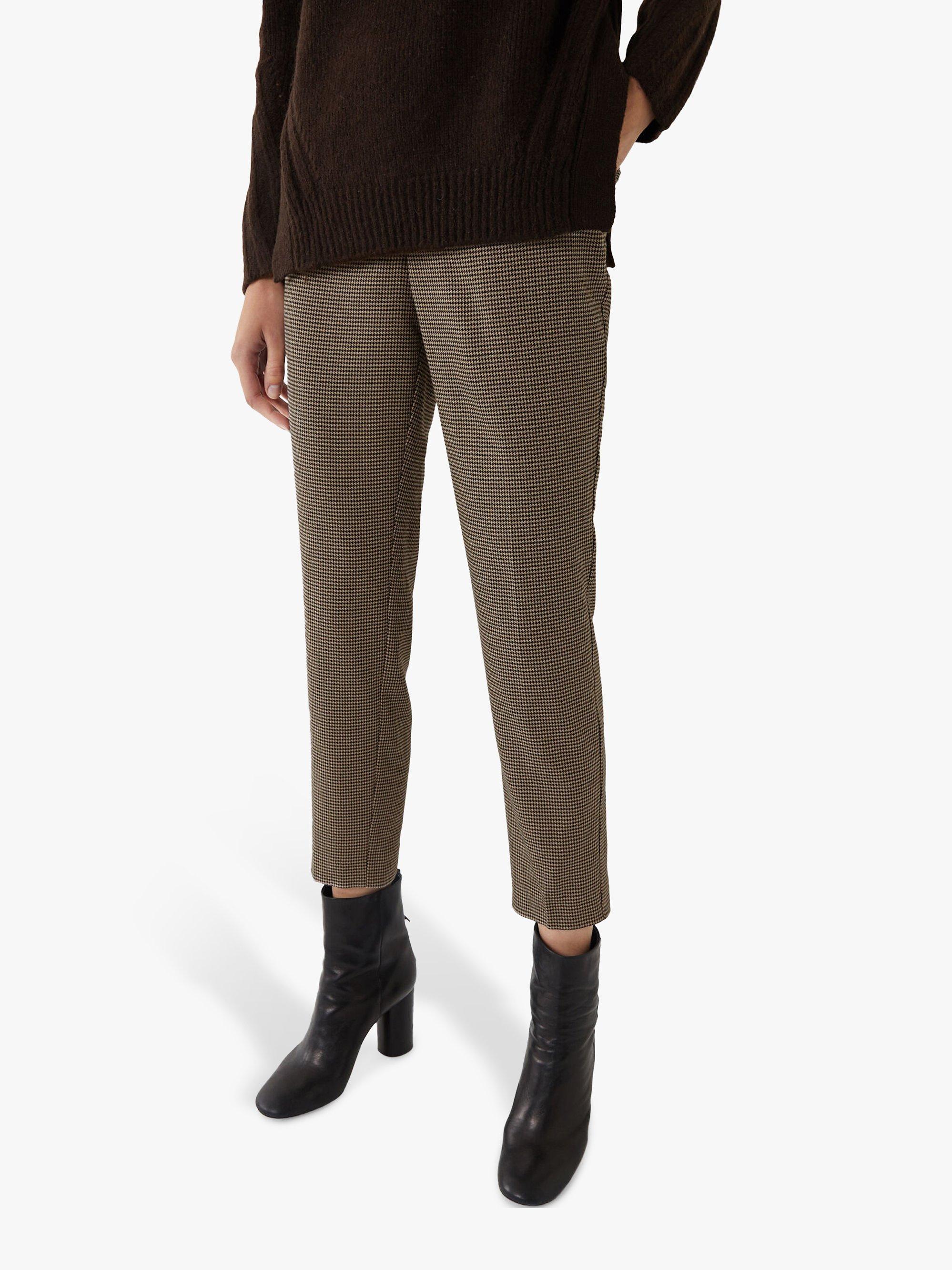 Warehouse Check Slim Leg Trousers, Brown