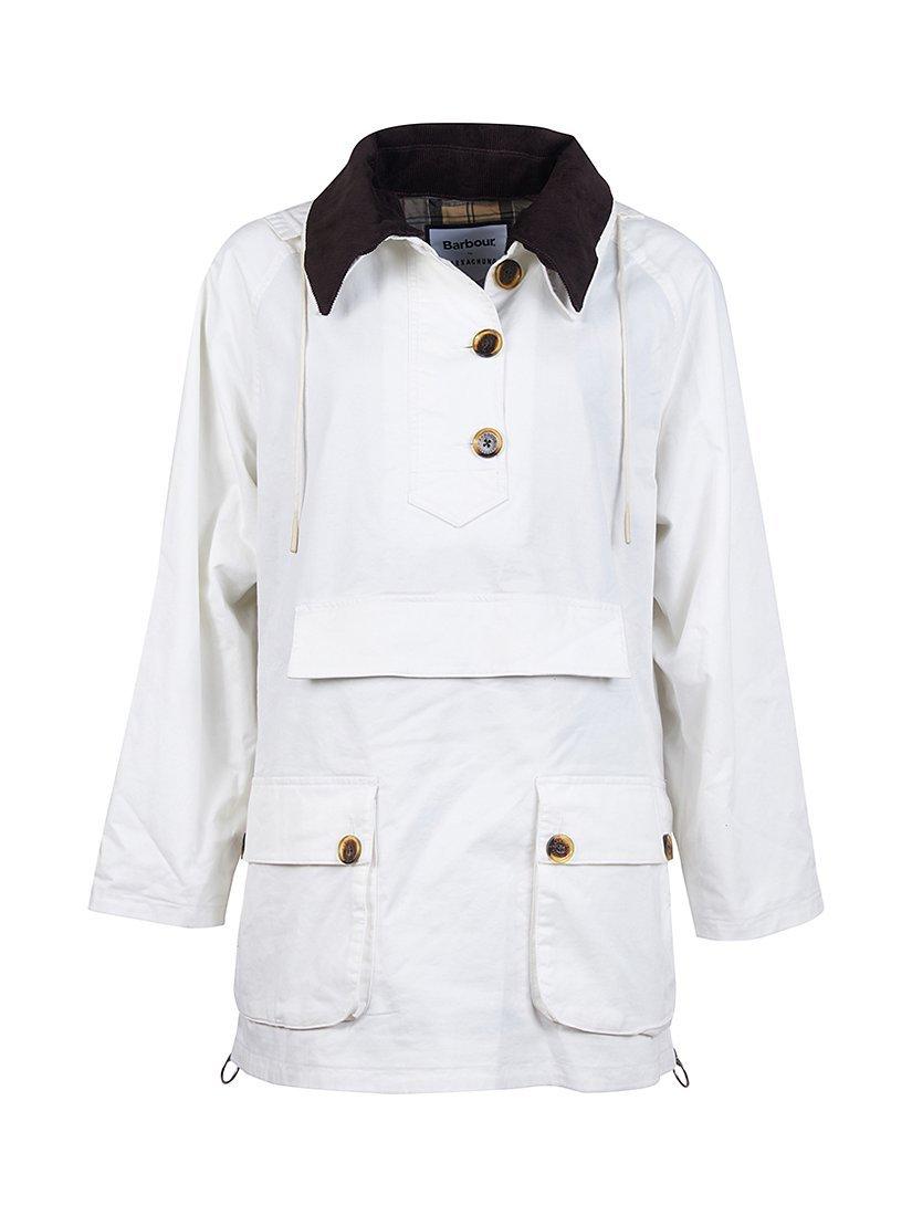 Barbour by ALEXACHUNG Constance Casual Jacket, White Linen