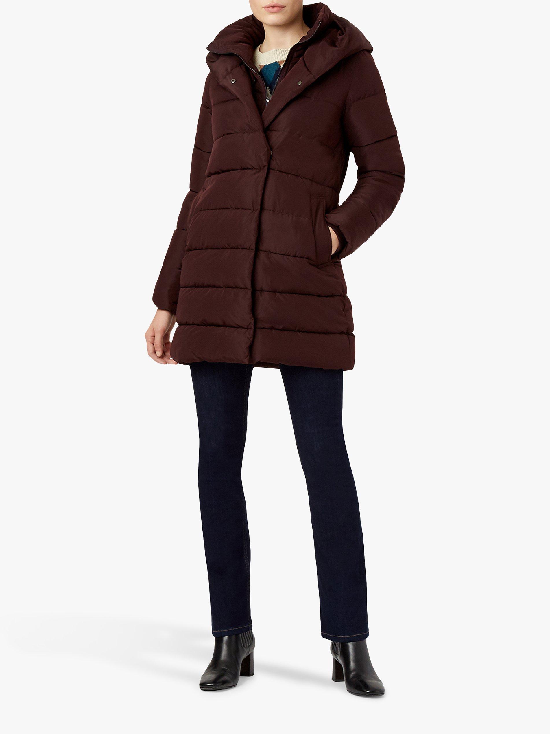 Hobbs Hadley Puffer Coat Beetroot