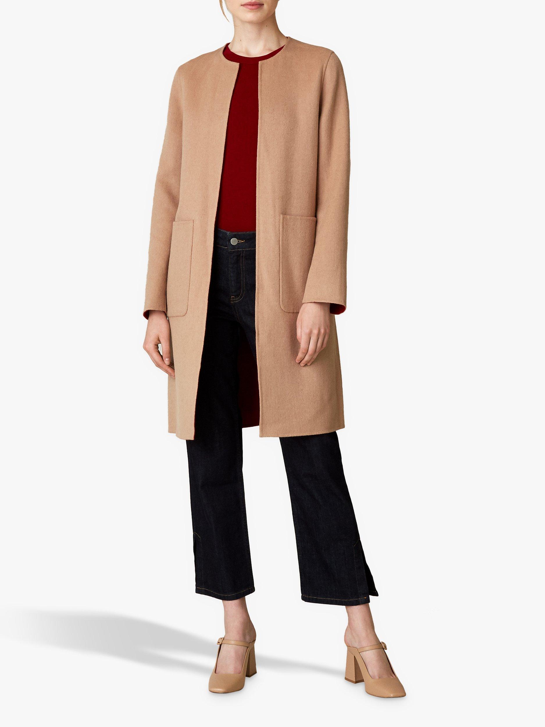 Jaeger Wool Edge To Edge Reversible Coat Camel