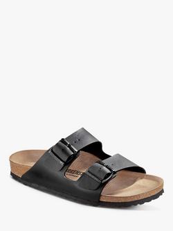 Birkenstock Arizona Narrow Fit Birko Flor Double Strap Sandals - view 2, Black