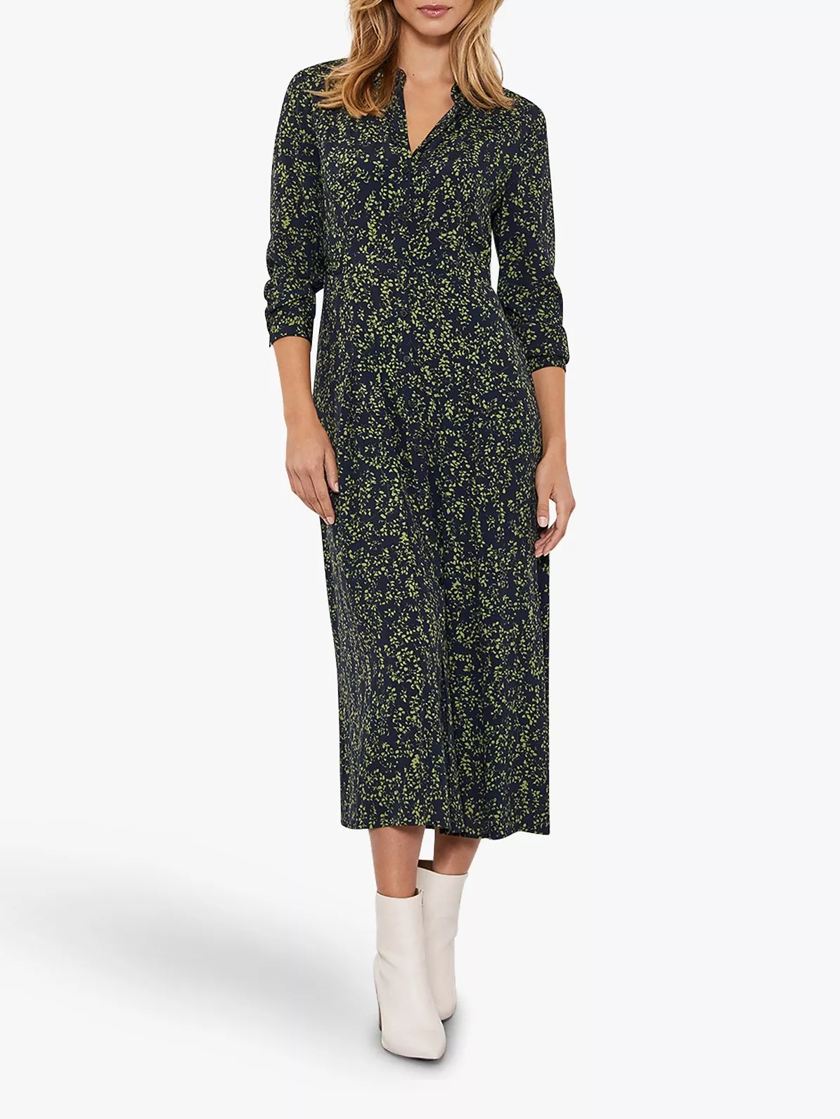 Mint Velvet Arla Floral Print Midi Dress Multi