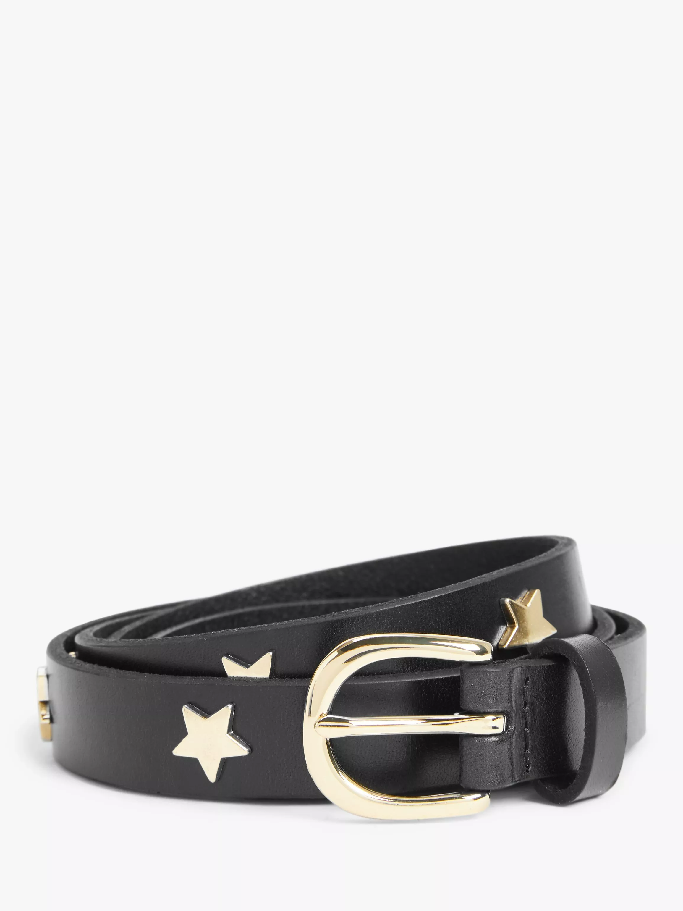 00s ファッション archive star studs lether belt black