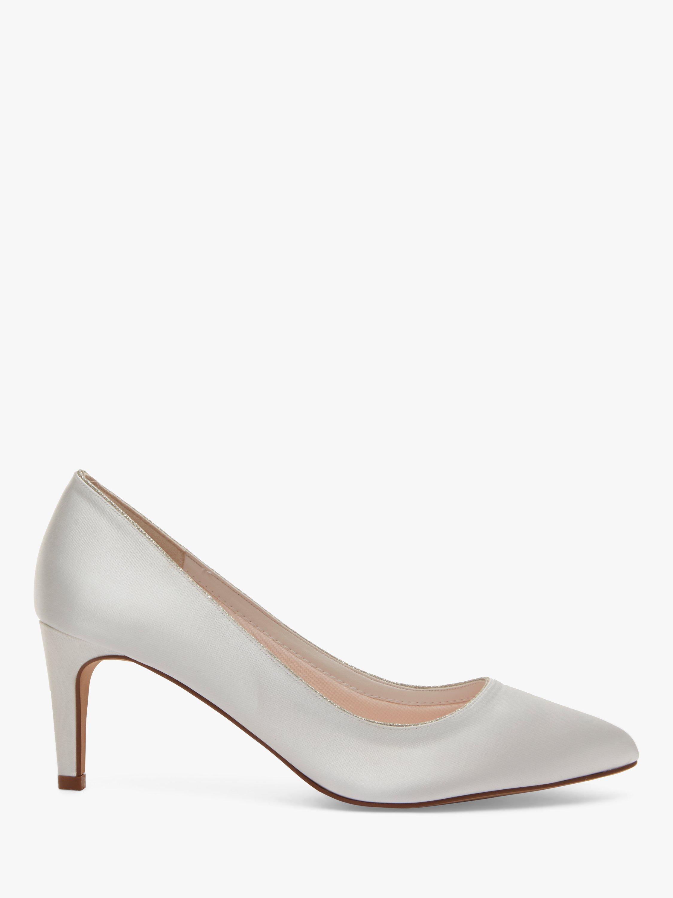 Rainbow Club Stella Pointed Court Shoes, Ivory, 3