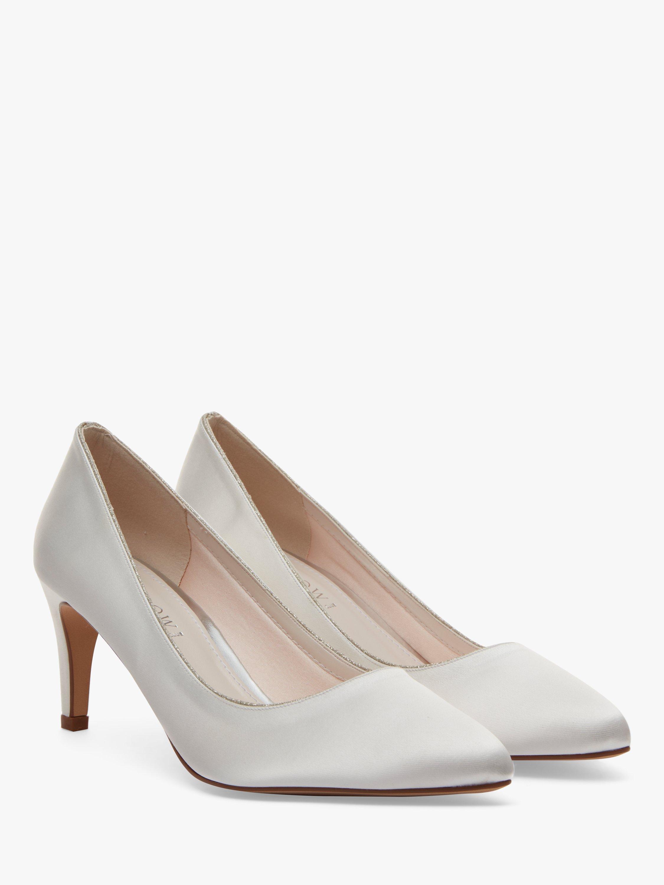 Rainbow Club Stella Pointed Court Shoes, Ivory, 3