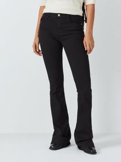 FRAME Le High Flare Jeans, Noir, Noir