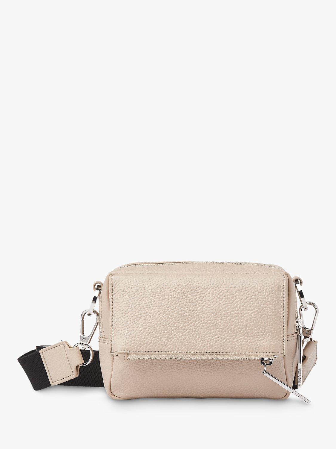 Whistles Bibi Leather Cross Body Bag Soft Taupe One Size