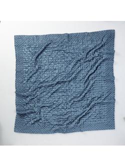 John Lewis Boutique Hotel Velvet Stitch Quilted Bedspread - view 2, Bluestone