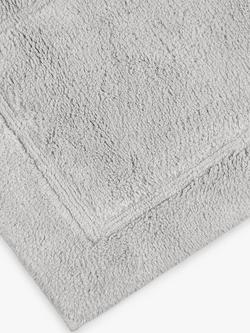 John Lewis Micro-Fresh Deep Pile Bath Mat - view 2, Silver Grey