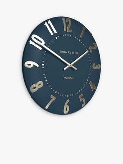 Thomas Kent Mulberry Wall Clock, Midnight Blue - view 2, Midnight Blue
