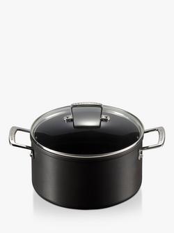 Le Creuset Toughened Non-Stick Deep Casserole, Black