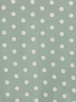John Lewis Wipe Clean PVC Spot Print Tablecloth, Dusty Green - view 2, Dusty Green