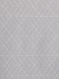 John Lewis Wipe Clean PVC Geometric Print Tablecloth, Pale Grey