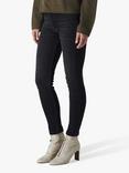 Whistles Sculptured Skinny Jeans, Black
