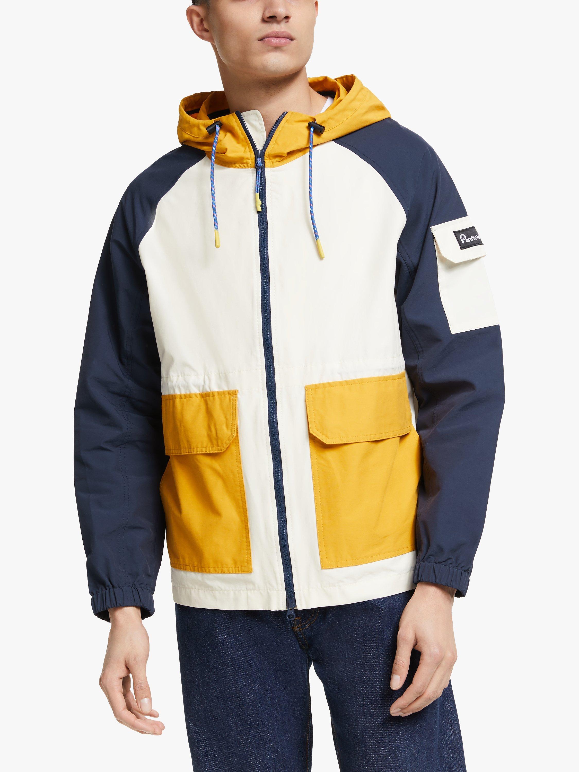 Penfield Halcott Colour Block Jacket, Mineral Yellow