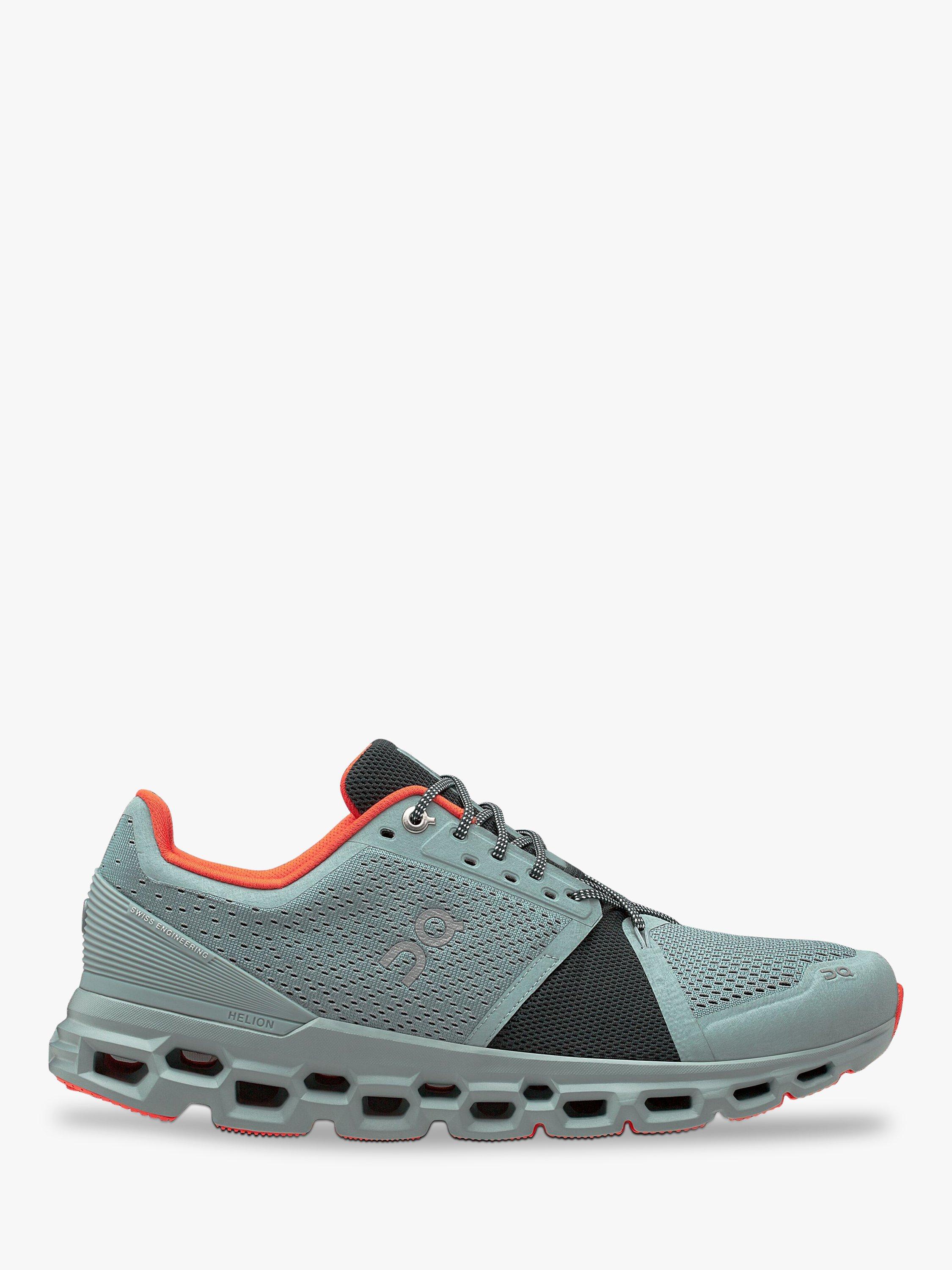 On CloudStratus Men's Running Shoes, Cobble/Ivy