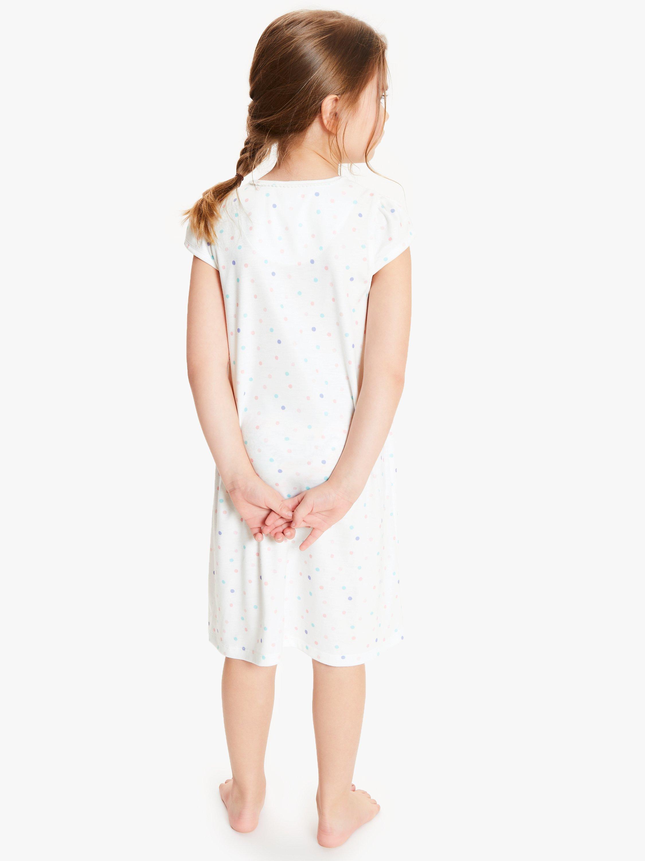 John Lewis Partners Girls Koala Night Dress White Multi