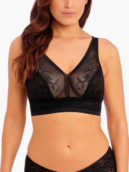 Wacoal Net Effects Bralette, Black, Black
