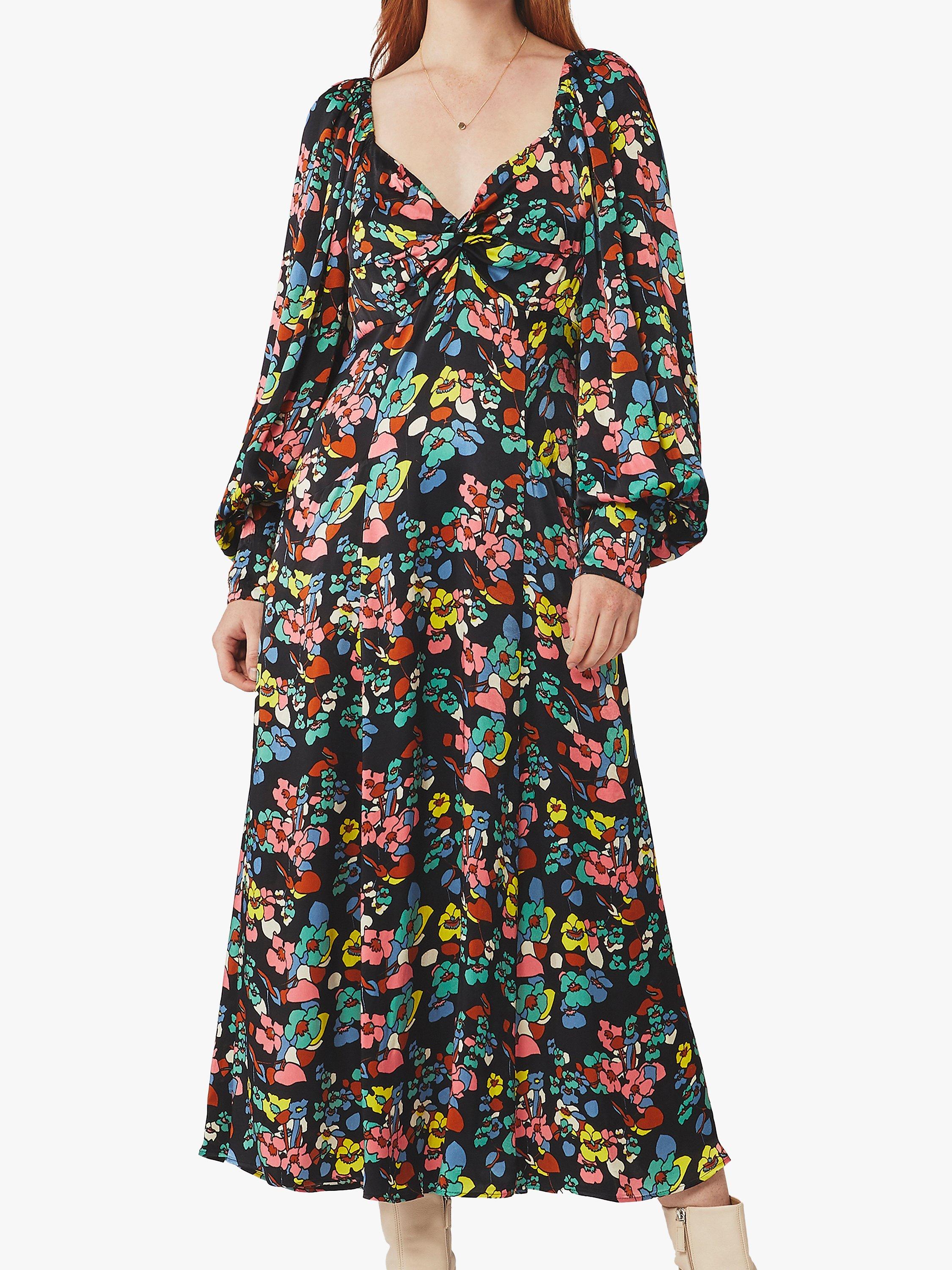 Ghost Jules Floral Dress, Blue/Multi