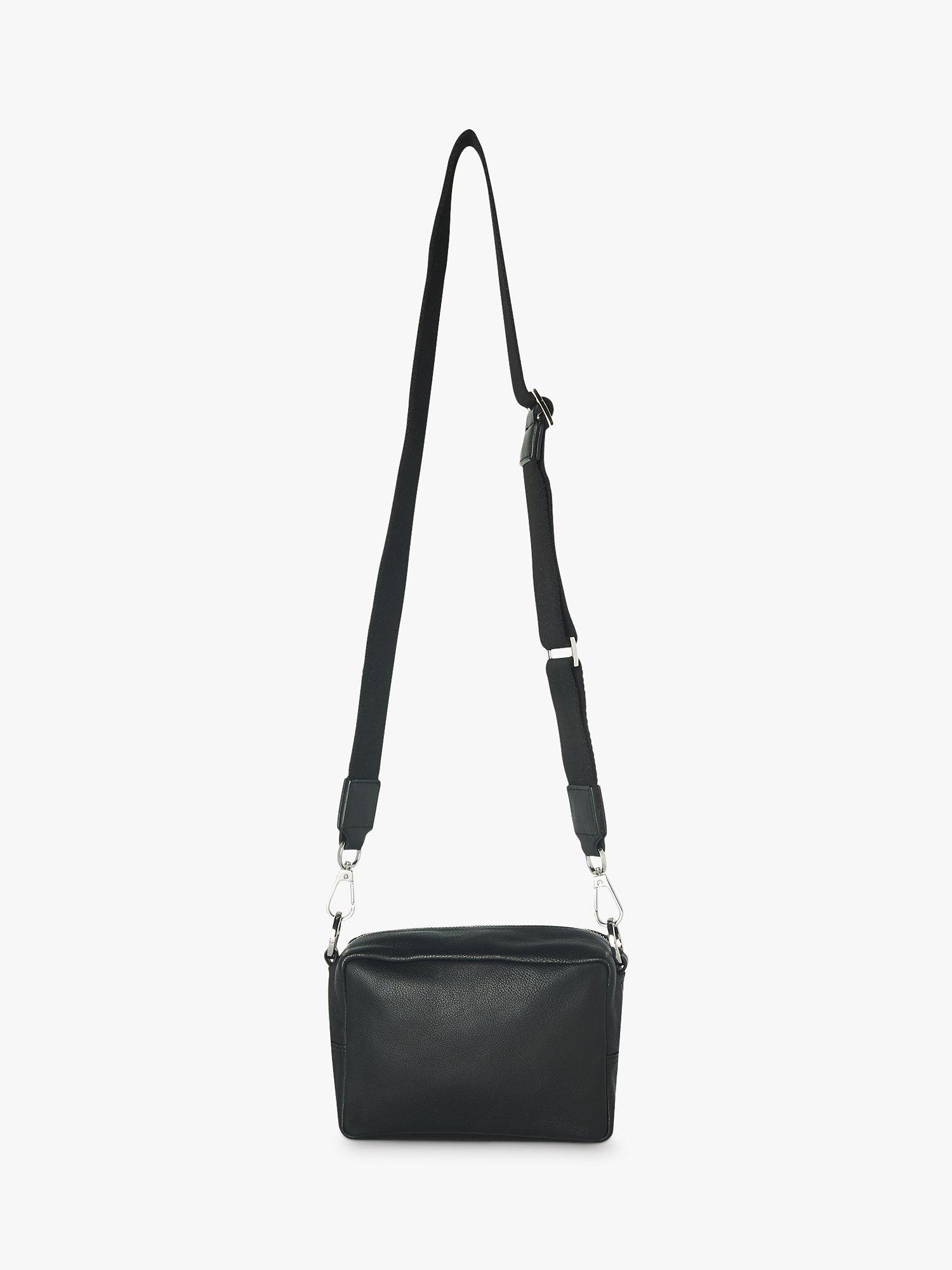 Product image 2 of 4, which shows Whistles Bibi Leather Cross Body Bag, Black