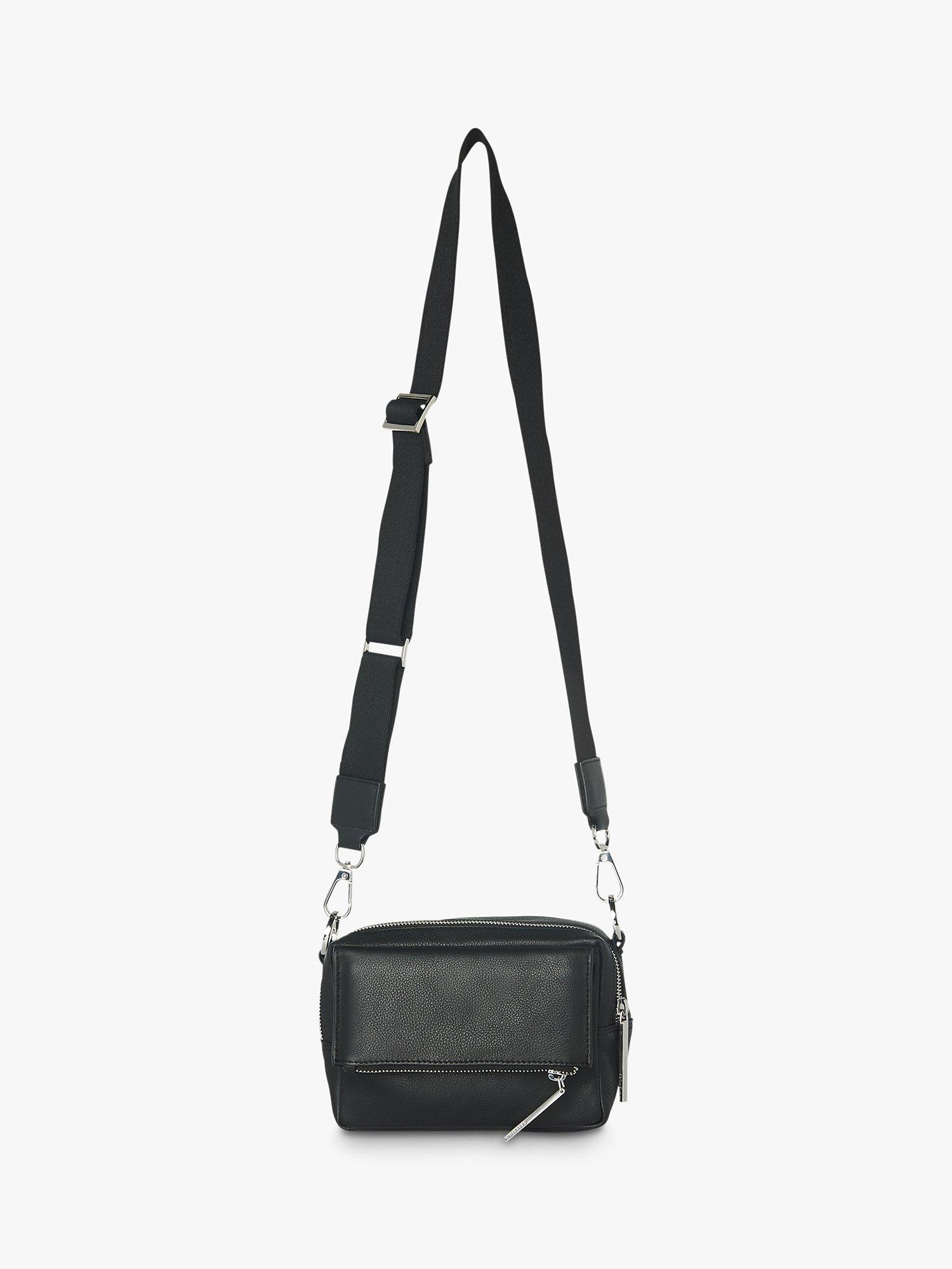 Product image 3 of 4, which shows Whistles Bibi Leather Cross Body Bag, Black