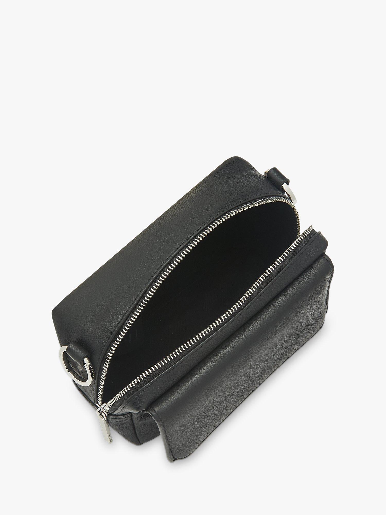 Product image 4 of 4, which shows Whistles Bibi Leather Cross Body Bag, Black