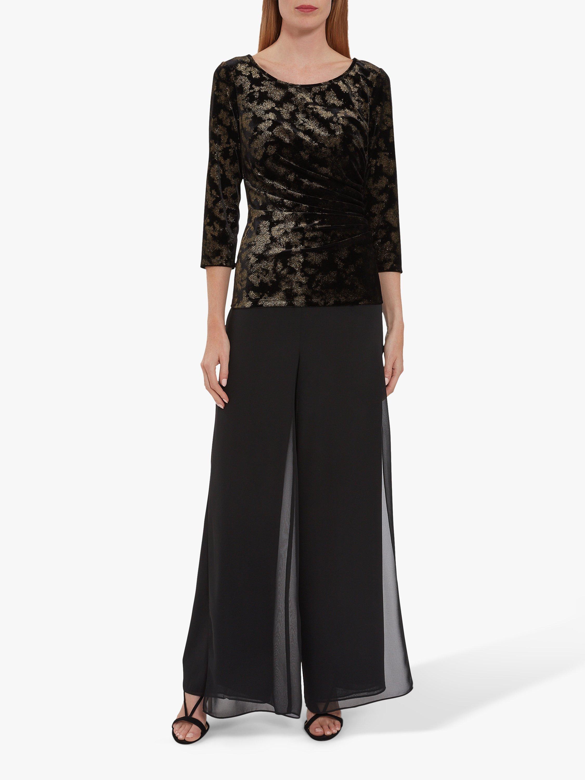 Gina Bacconi Amrita Metallic Velvet Top