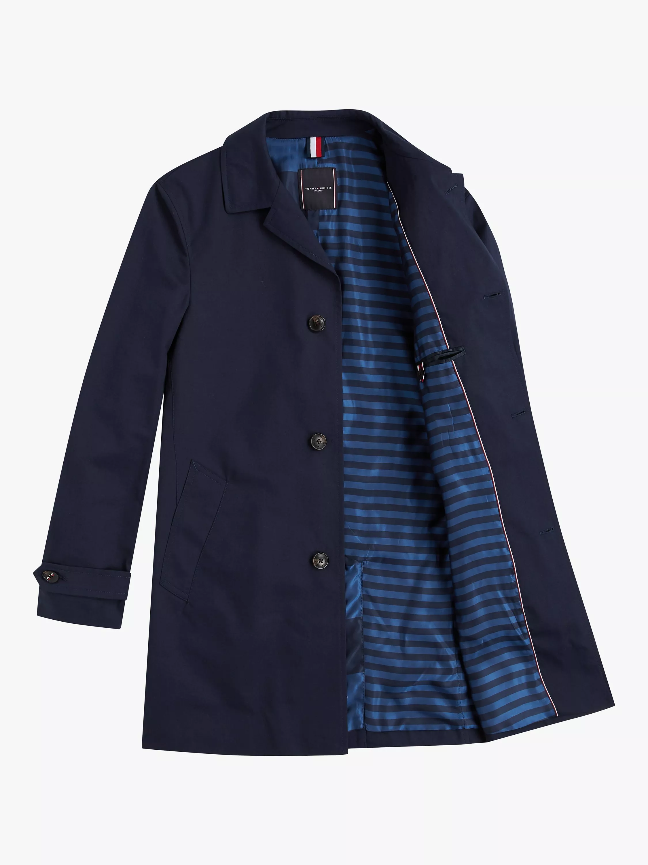 Tommy Hilfiger TH Flex Car Coat Navy