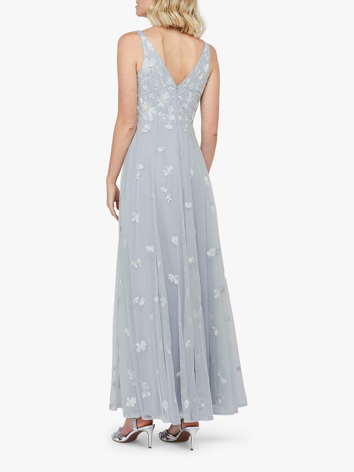 monsoon clemence embroidered maxi dress Monsoon Clemence Embroidered Maxi Dress, Blue
