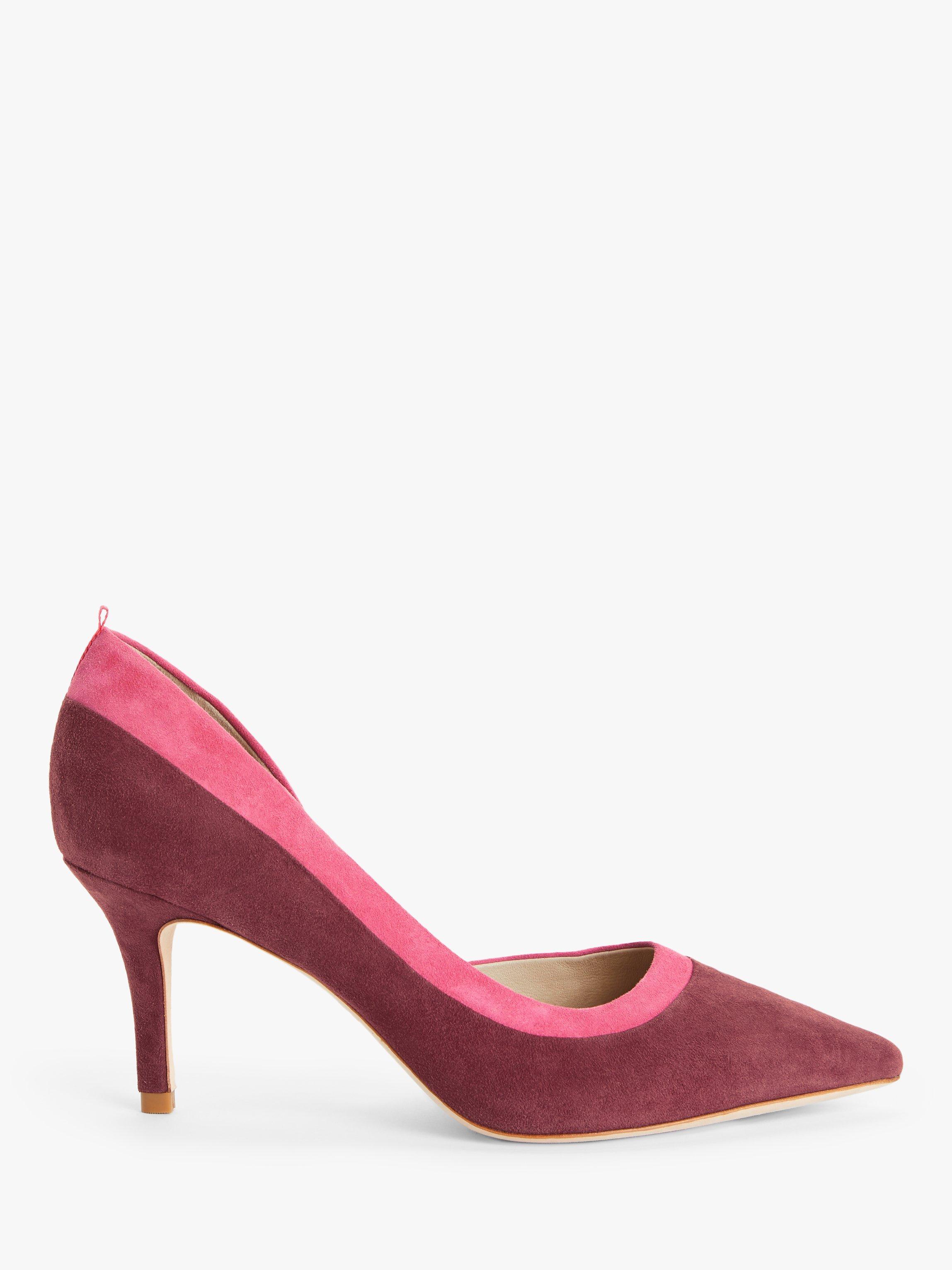 Boden Sophia Suede Mid Heel Court Shoes
