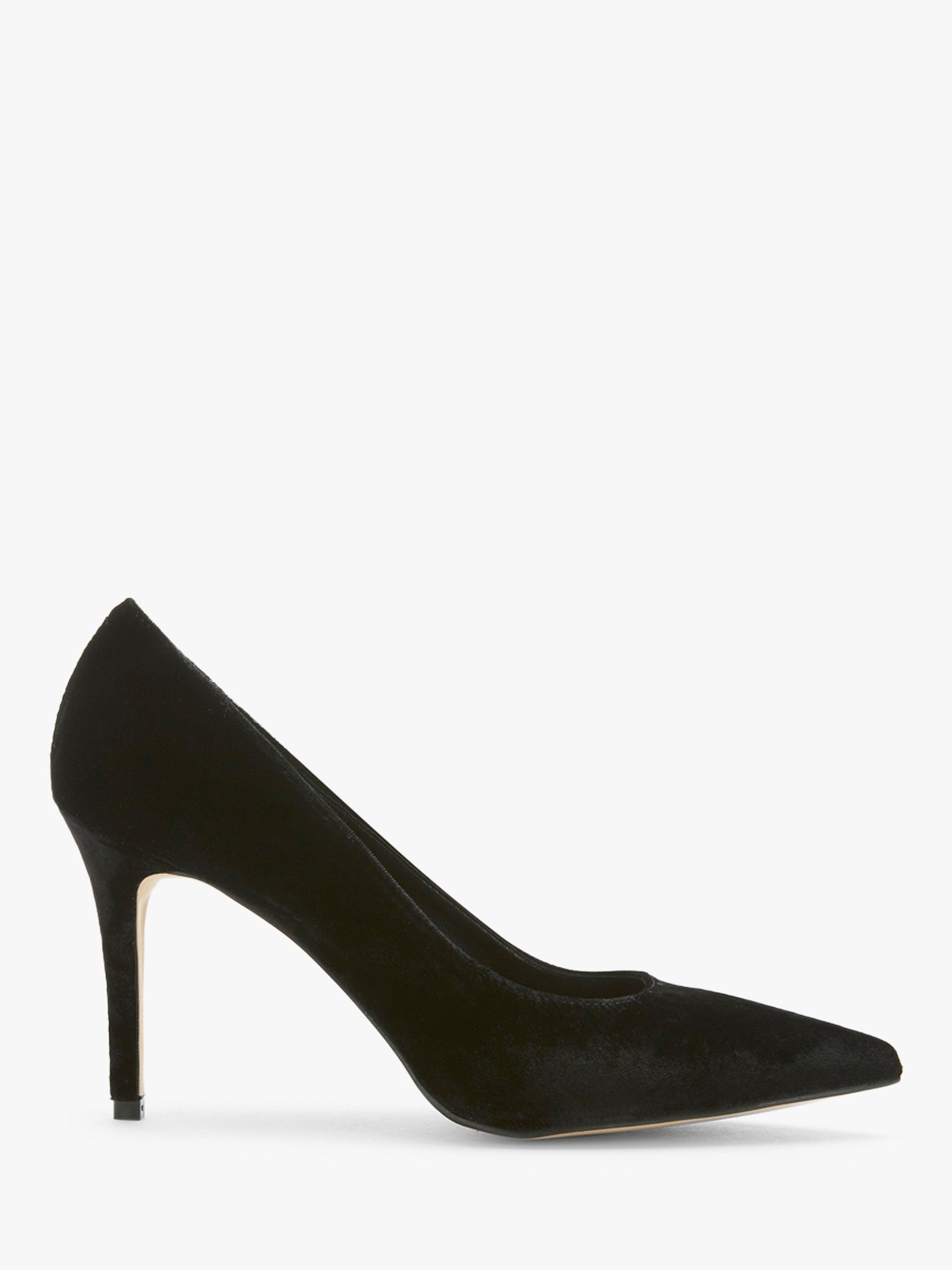 Mint Velvet Sarah Velvet Court Shoes Black