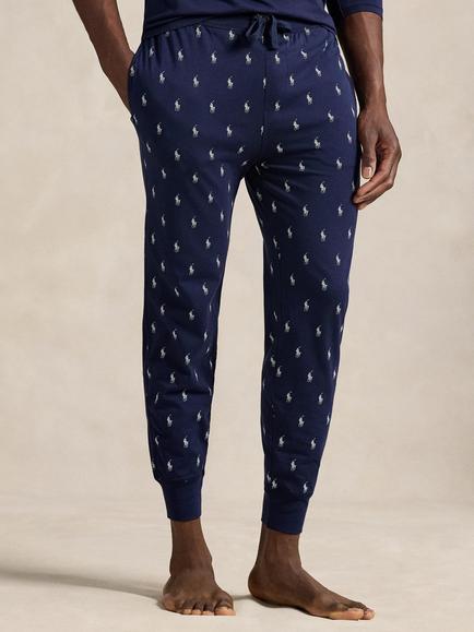 Polo Ralph Lauren Pony Print Jersey Lounge Pants, Cruise Navy