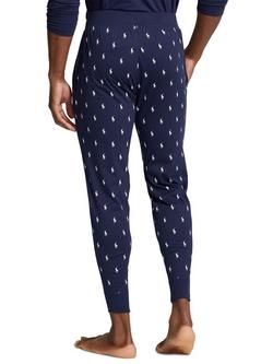 Polo Ralph Lauren Pony Print Jersey Lounge Pants - view 2, Cruise Navy
