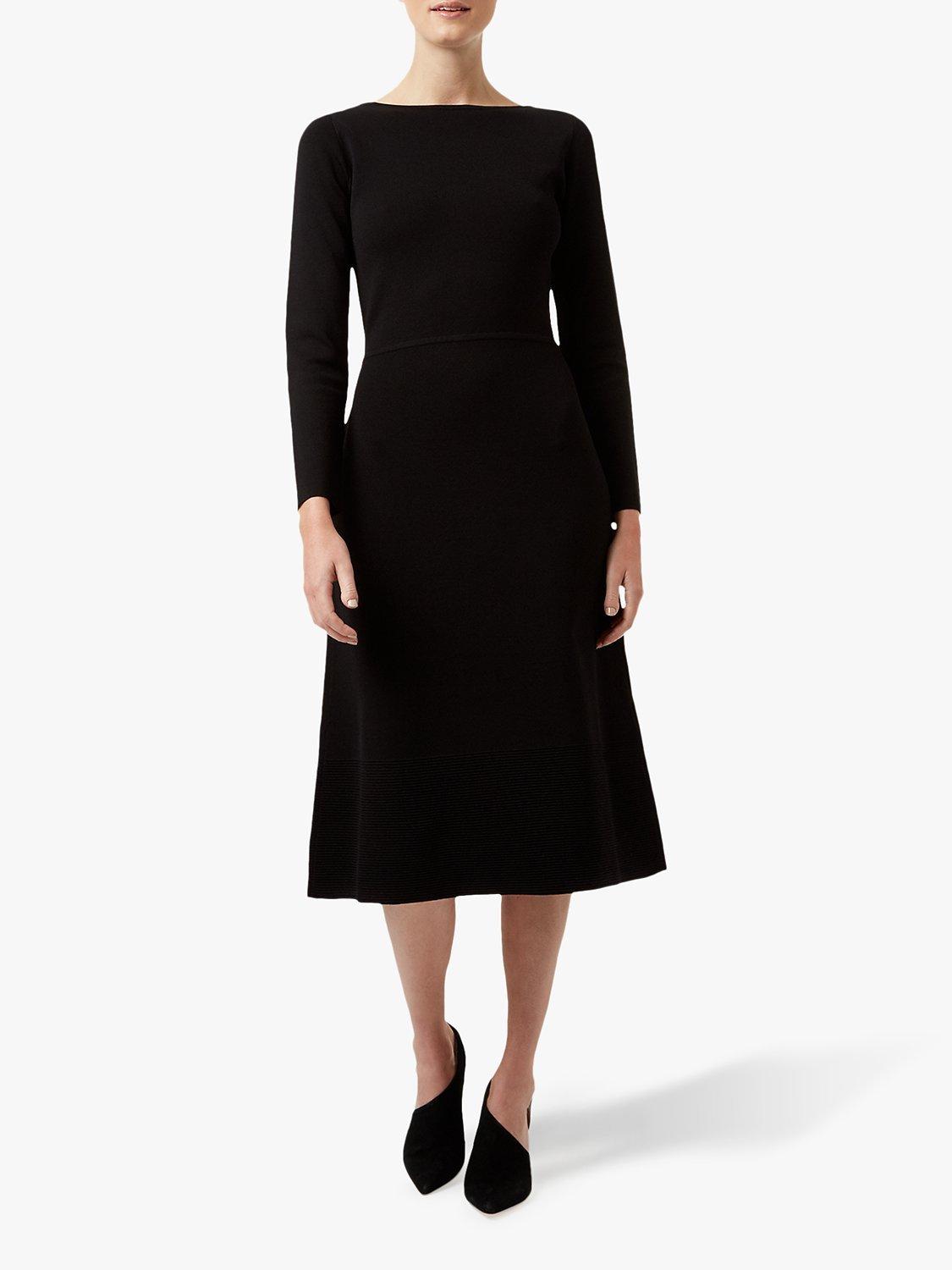Hobbs Rebecca Knitted Dress, Black