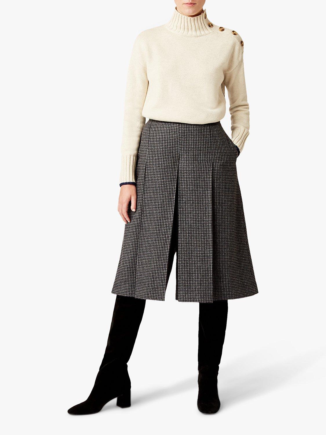 Hobbs Sophia Culottes, Charcoal/Multi
