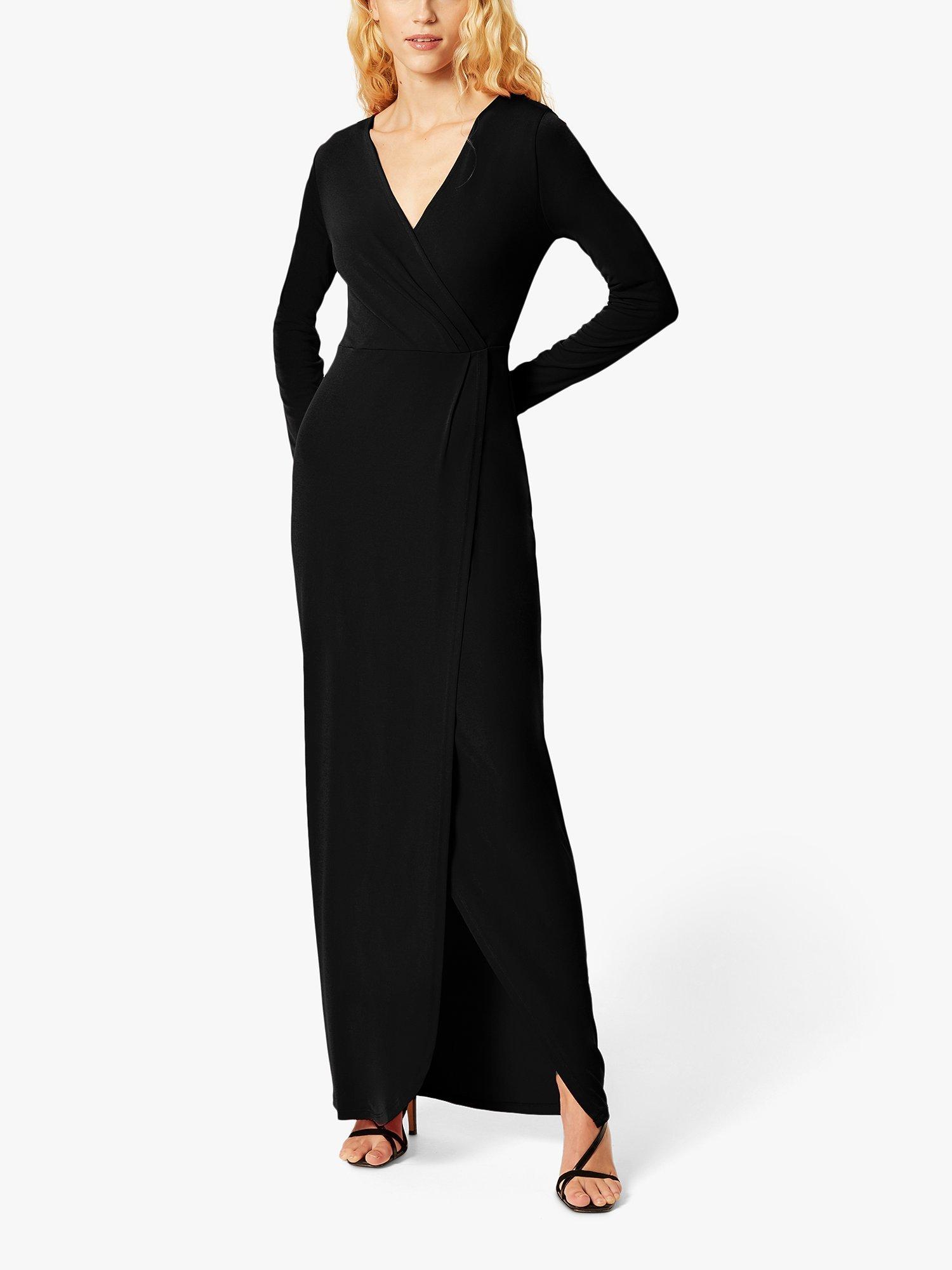French Connection Slinky Split Maxi Dress, Black