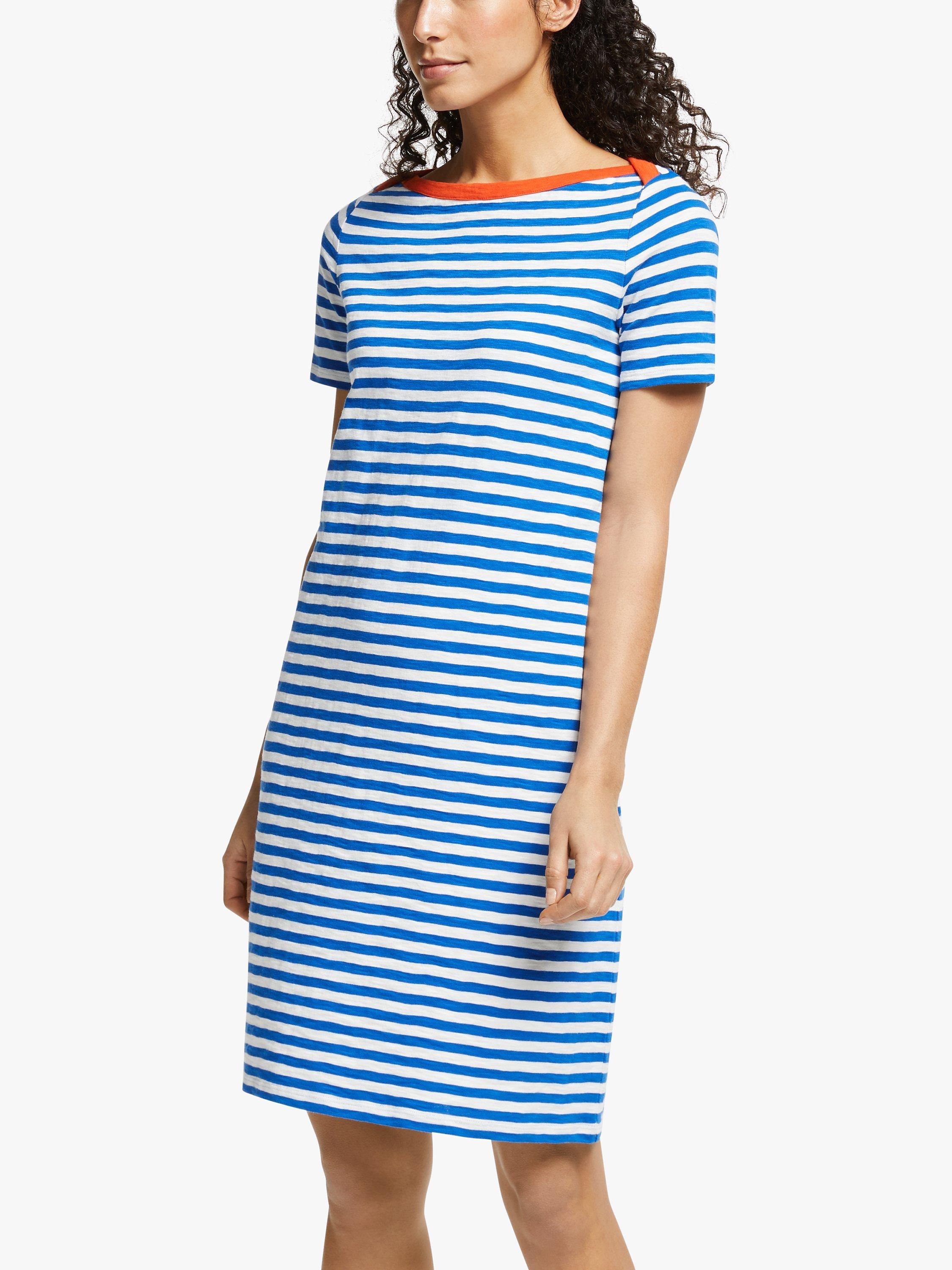 Boden Georgia Stripe Jersey Dress, Blue