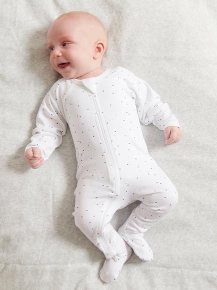 Purebaby Grow Suit, Pack of 2, Light Blue