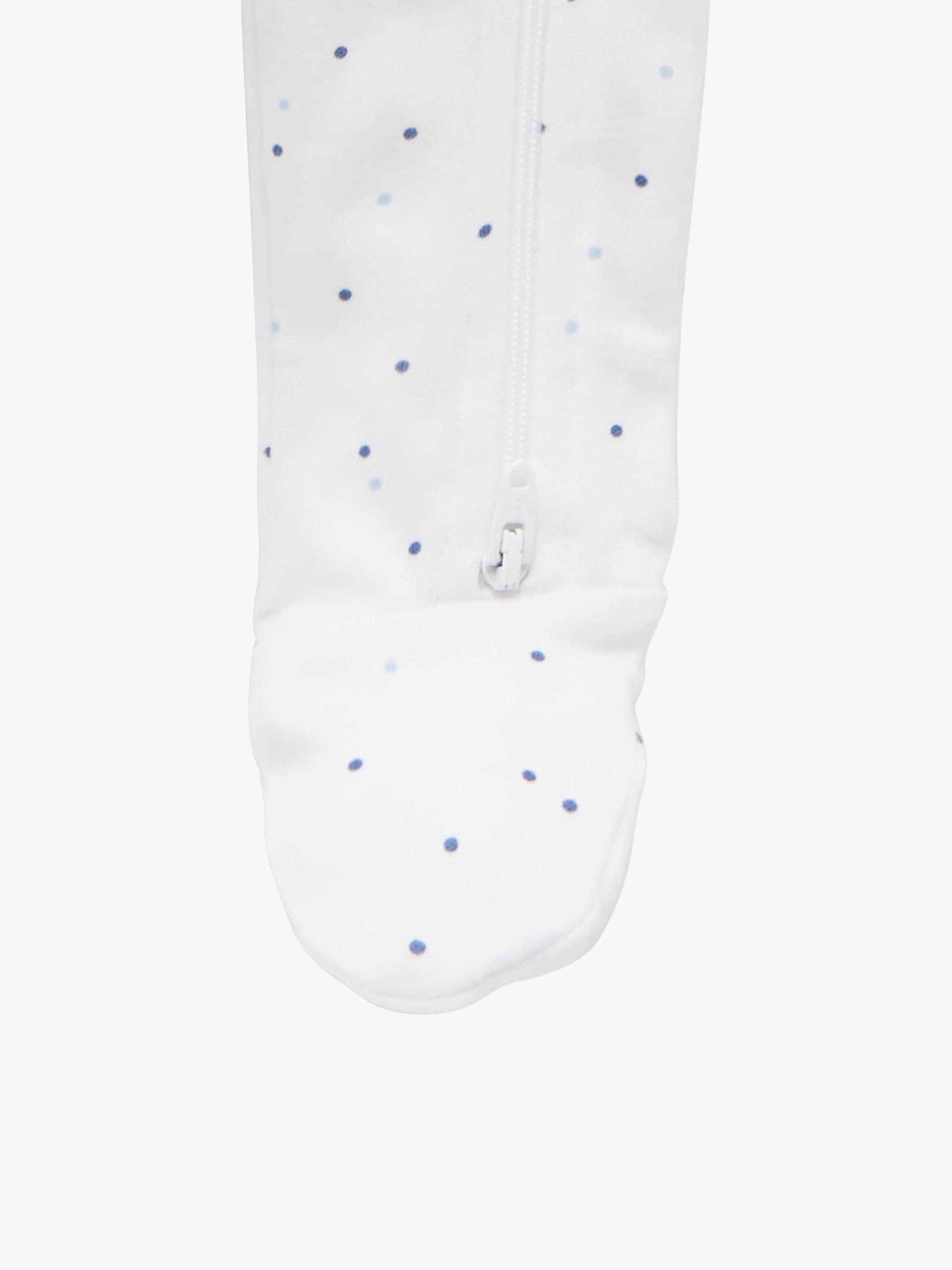 Product image 7 of 9, which shows Purebaby Grow Suit, Pack of 2, Light Blue, Early Baby