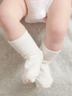 Purebaby Socks, Pack of 3, Light Pink